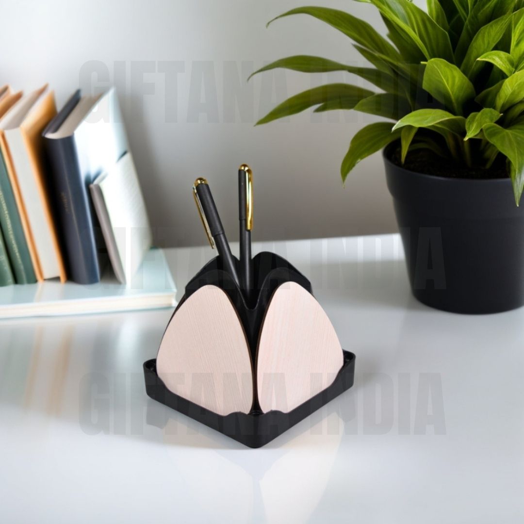 1752673419_Office Desk Gifts Lotus Rotating Coaster Pen Stand (25)